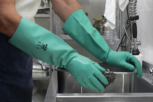 GANTS NITRILE VERT SPÉCIAL PLONGE TAILLE 9 X1 PAIRE - 2