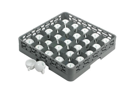PANIER DE BASE AVEC CLOISONS POUR 25 VERRES INCLINÉS - 2