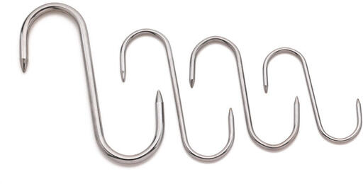 ESSES DE BOUCHERIE INOX 2 POINTES 8 CM DIAMÈTRE 4 MM X10 - 2