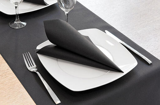 SERV 40X40 AIRLAID NOIR C/14X50 - 2
