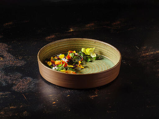 ASSIETTE WOODY CREUSE D22 CM - 3