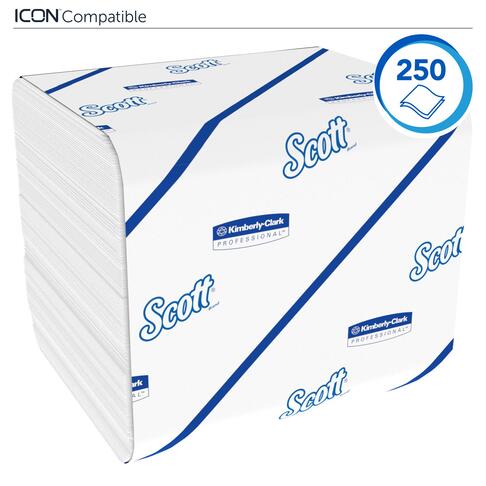 PAPIER TOILETTE PLIÉ SCOTT® BLANC 250 FORMATS 2 PLIS ECOLABEL X36 - 3
