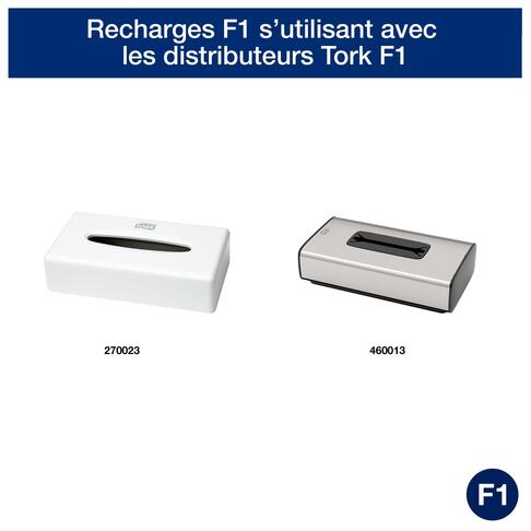 MOUCHOIRS BOÎTE RECTANGLE TORK® PREMIUM F1 BLANC 100 FORMATS 2 PLIS ECOLABEL X30 - 3