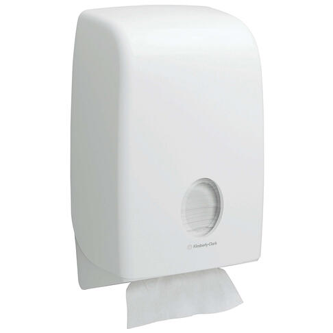 DISTRIBUTEUR D’ESSUIE-MAINS PLIÉS AQUARIUS™ BLANC - 3