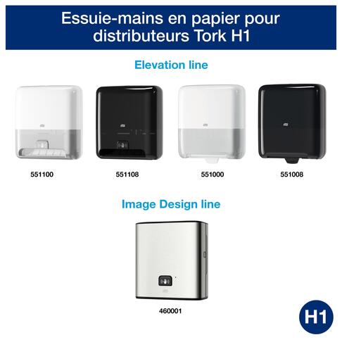 ESSUIE-MAINS ROULEAU TORK MATIC® ADVANCED H1 BLANC 150M 2 PLIS ECOLABEL X6 - 3