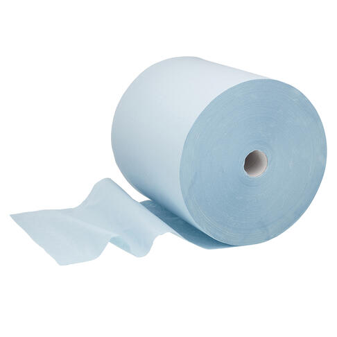 BOBINE DEVIDAGE CLASSIQUE AIRFLEX WYPALL L30 BLEU 750 FORMATS 3 PLIS 33X38CM - 3