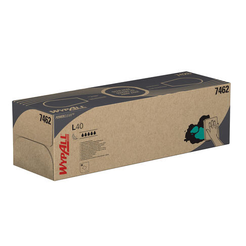 LAVETTE NON TISSEE USAGE UNIQUE WYPALL L40 BLANC 90 FORMATS BOITE DISTRIBUTRICE 41,5X25CM X9 - 3