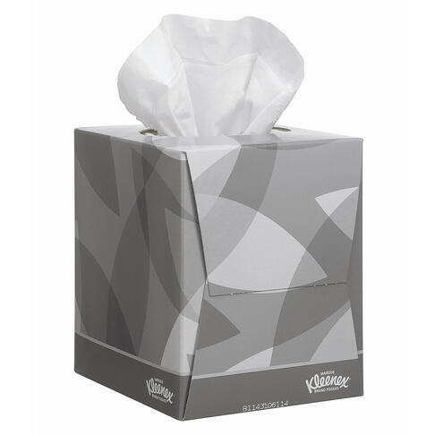 MOUCHOIR BOÎTE CUBIQUE KLEENEX® BLANC 90 FORMATS 2 PLIS X12 - 3