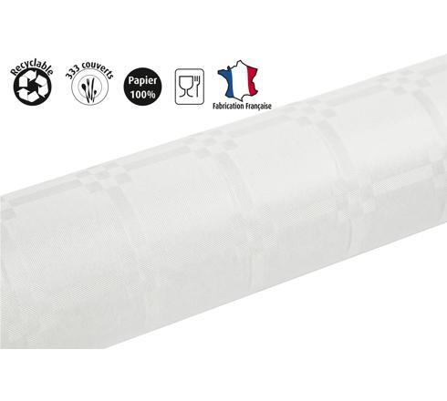 NAPPE ROULEAU DAMASSE BLANC 1.18X100M X1 - 3