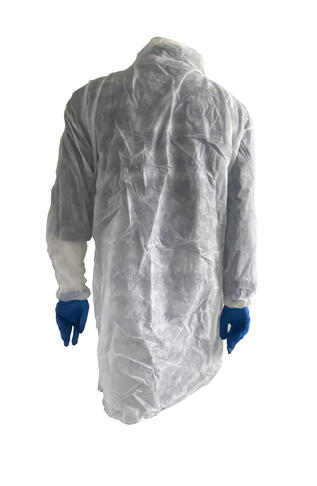 BLOUSE BOUTONS PRESSIONS SANS POCHES PP25G BLANC T.XXL X25 - 3