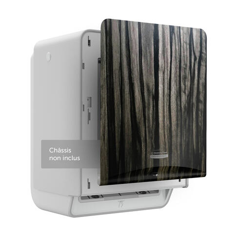FAÇADE DISTRIBUTEUR ESSUIE-MAINS ICON BOIS ÉBÈNE X1 - 3