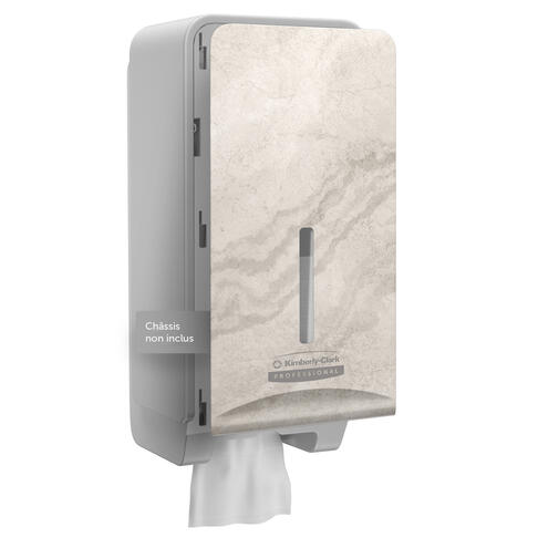 FAÇADE DISTRIBUTEUR PAPIER TOILETTE PLIÉ ICON™ MARBRE CHAUD X1 - 3