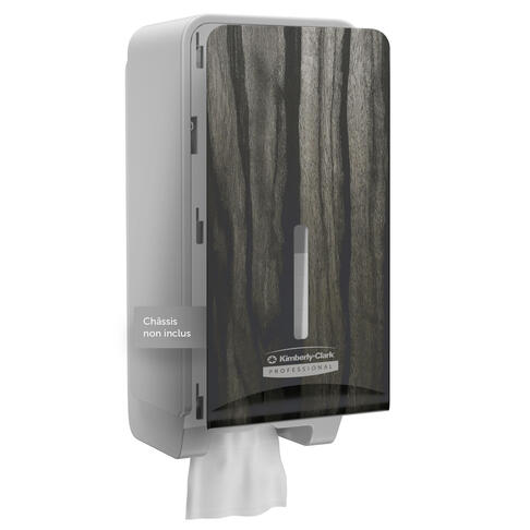 FAÇADE DISTRIBUTEUR PAPIER TOILETTE PLIÉ ICON™ BOIS ÉBÈNE X1 - 3