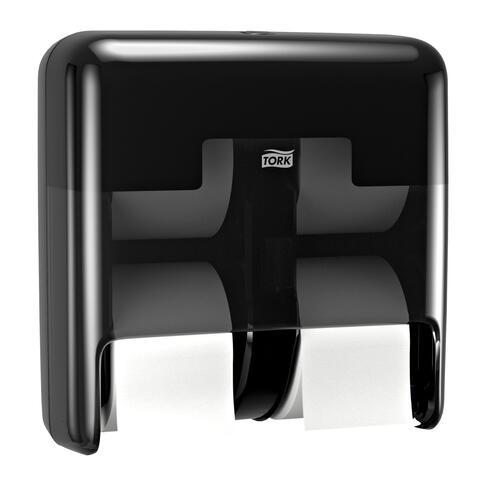 DISTRIBUTEUR DE PAPIER TOILETTE PETIT ROULEAU TORK OPTISERVE® T7 4 ROULEAUX NOIR - 3