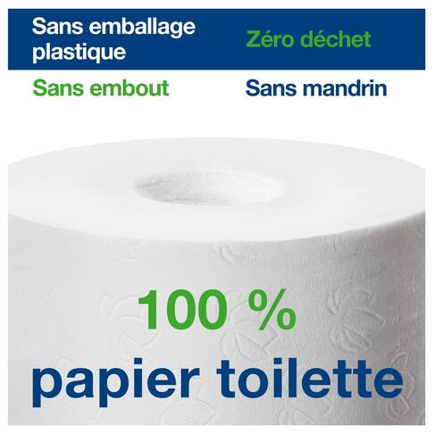PAPIER TOILETTE PETIT ROULEAU TORK® ADVANCED T7 BLANC SANS MANDRIN 900 FORMATS 2 PLIS ECOLABEL X36 - 3