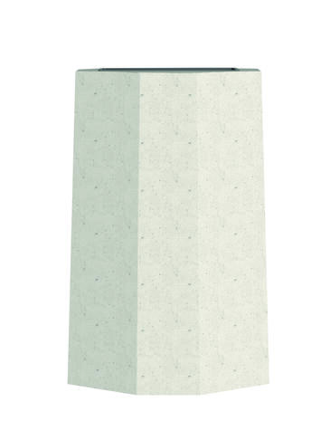CENDRIER 2L A POSER BETON CYCLADE BLANC SABLE - 2