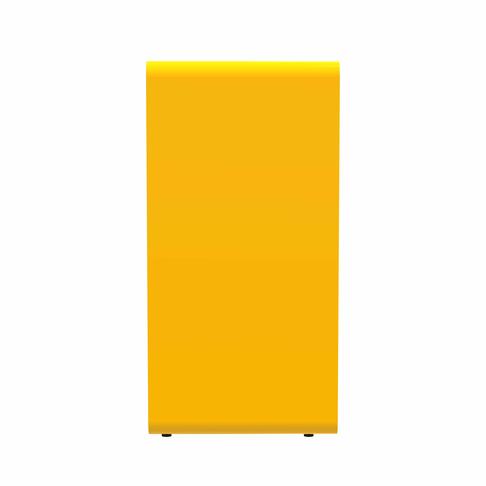 POUBELLE DE TRI CUBATRI 75L DECHETS PLASTIQUE BLANC / JAUNE - 4