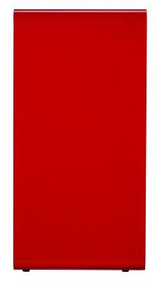 POUBELLE DE TRI CUBATRI 75L DECHETS METAL GRIS MANGANESE / ROUGE - 2