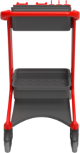 CHARIOT DE LAVAGE AVEC PORTE OUTILS HYGO ROUGE - 3