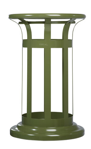 CORBEILLE VIGIPIRATE TULIPE 60L VERT OLIVE - 3