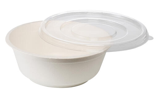 SALADIERS FIBRE DE CANNE RONDS SANS COUVERCLE Ø 114 MM 25 CL X1000 - 3
