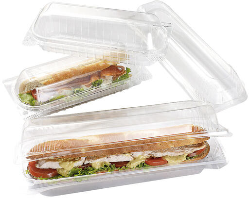 BOÎTES EN APET POUR SANDWICH BAGUETTE LONGUEUR 31 CM X375 - 3