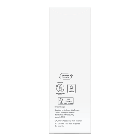 SET RASAGE RASOIR 3 LAMES CRÉME DE RASAGE DOVE 10ML X250