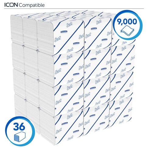 PAPIER TOILETTE PLIÉ SCOTT® BLANC 250 FORMATS 2 PLIS ECOLABEL X36 - 4