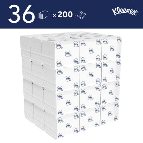 PAPIER TOILETTE PLIÉ KLEENEX®ULTRA BLANC 200 FORMATS 2 PLIS ECOLABEL X36 - 4