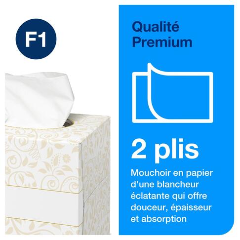 MOUCHOIRS BOÎTE CUBIQUE TORK® PREMIUM BLANC 100 FORMATS 2 PLIS ECOLABEL X30 - 4