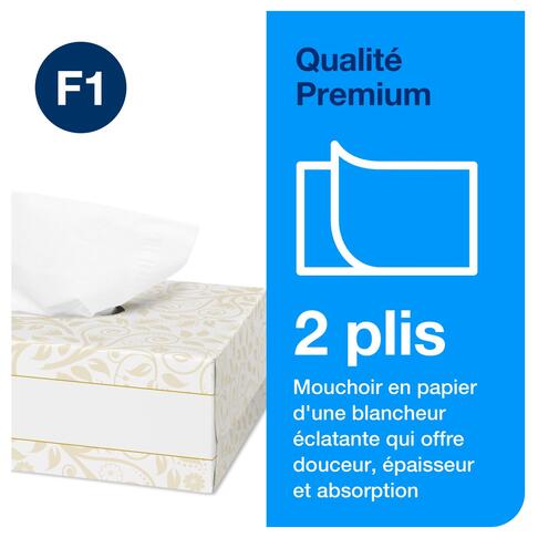MOUCHOIRS BOÎTE RECTANGLE TORK® PREMIUM F1 BLANC 100 FORMATS 2 PLIS ECOLABEL X30 - 4