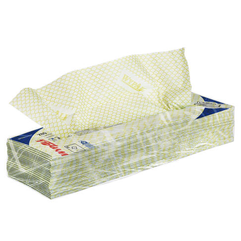 LAVETTE NON TISSEE USAGE COURT WYPALL X80 JAUNE 25 FORMATS 35X42CM - 4