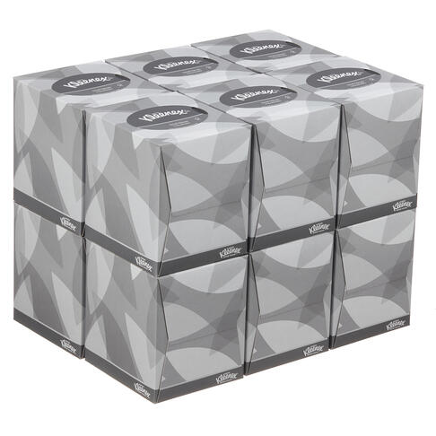 MOUCHOIR BOÎTE CUBIQUE KLEENEX® BLANC 90 FORMATS 2 PLIS X12 - 4