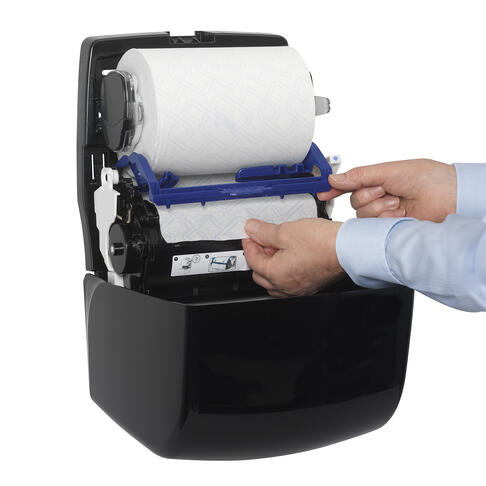 DISTRIBUTEUR D’ESSUIE-MAINS ROULEAUX AQUARIUS™ SLIMROLL NOIR PBS - 4