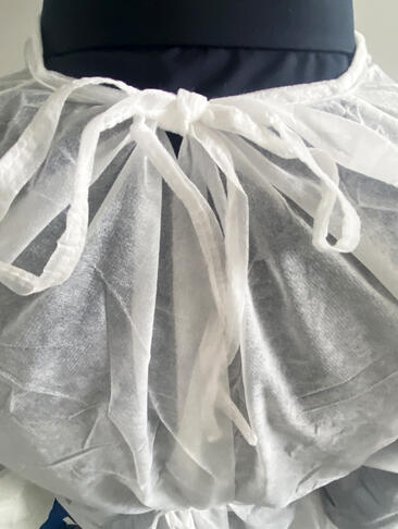 BLOUSE POLYPROPYLÈNE AVEC LIENS SANS POCHE 20G 110CM BLANC X50 - 5