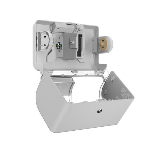 DISTRIBUTEUR DE PAPIER TOILETTE PETIT ROULEAU DOUBLE ICON™ GRIS MOSAÏQUE - 3