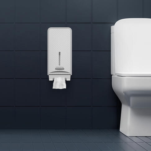 DISTRIBUTEUR DE PAPIER TOILETTE PLIÉ ICON™ GRIS MOSAÏQUE - 4