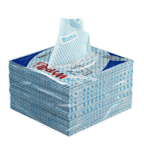 LAVETTE NON TISSEE USAGE UNIQUE WYPALL X80+ 35X34CM BLEU X30 - 4