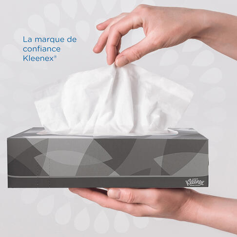 MOUCHOIR BOÎTE RECTANGLE KLEENEX® BLANC 100 FORMATS 2 PLIS X21 - 5