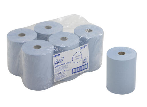 ESSUIE-MAINS ROULEAU SCOTT® SLIMROLL BLEU AIRFLEX 1 PLI 165M ECOLABEL X6 - 5