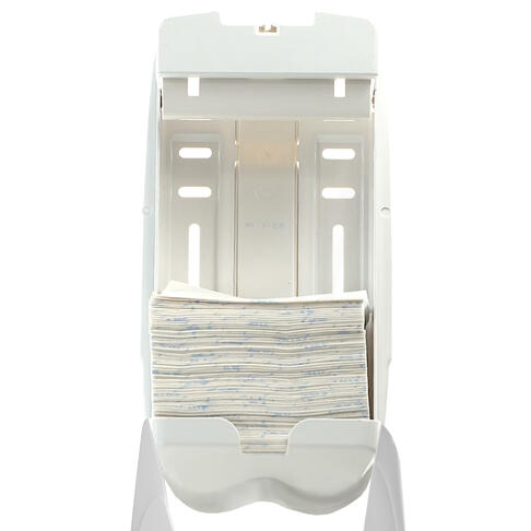 DISTRIBUTEUR DE PAPIER TOILETTE PLIÉ AQUARIUS BLANC - 5