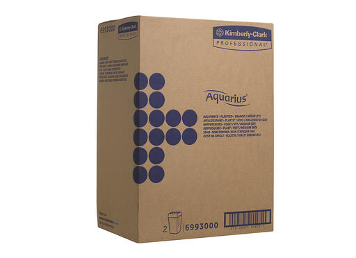 POUBELLE AQUARIUS 43L BLANC X2 - 5