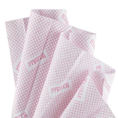 LAVETTE NON TISSEE USAGE COURT WYPALL X80 ROUGE 25 FORMATS 35X42CM - 5