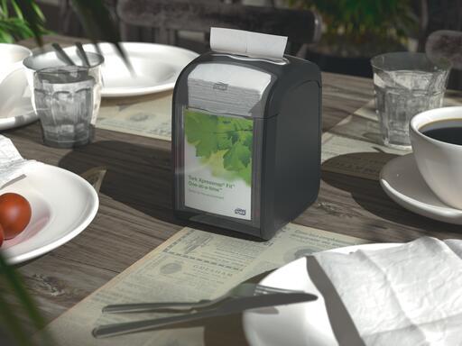 DISTRIBUTEUR SERVIETTE POUR TABLE TORK XPRESSNAP FIT® N14 NOIR - 5
