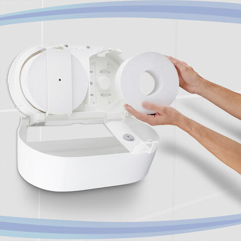 PAPIER TOILETTE À DÉVIDAGE CENTRAL SCOTT® CONTROL™ MINI TWIN BLANC 833 FORMATS 2 PLIS ECOLABEL X12 - 5