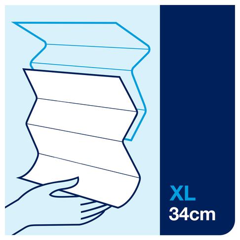 ESSUIE-MAINS PLIÉS EN M TORK® ADVANCED H2 BLANC 34X21.2CM 136 FORMATS 2 PLIS ECOLABEL X21 - 5