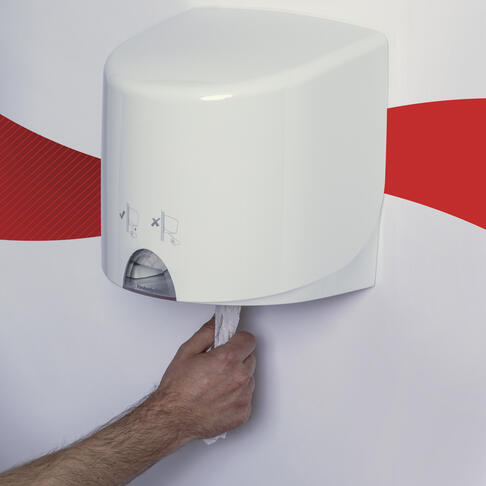 BOBINE DEVIDAGE CENTRAL AIRFLEX WYPALL L10 BLANC 630 FORMATS 1 PLI 18,5X38CM ECOLABEL X6 - 6