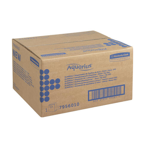 DISTRIBUTEUR D’ESSUIE-MAINS ROULEAUX AQUARIUS™ SLIMROLL NOIR PBS - 6