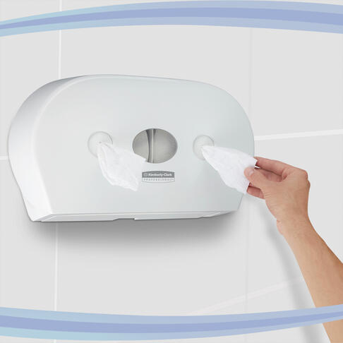 PAPIER TOILETTE À DÉVIDAGE CENTRAL SCOTT® CONTROL™ MINI TWIN BLANC 833 FORMATS 2 PLIS ECOLABEL X12 - 6